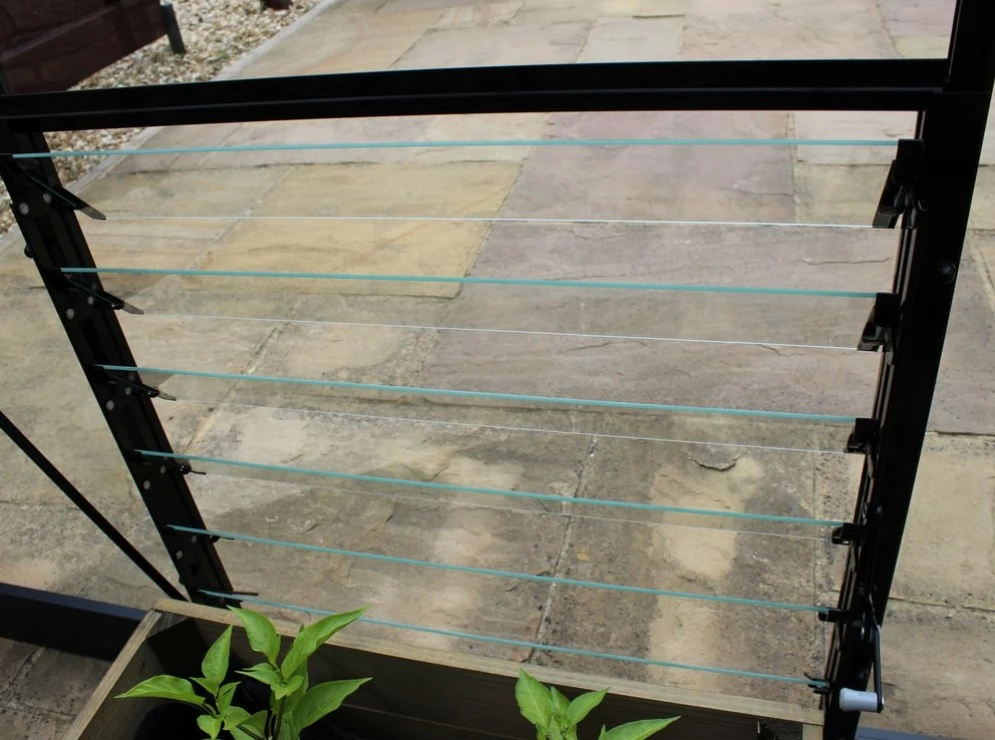 Royal Well Louvreraam Qube 6L Zwart Gecoat 61 x 61 cm - Afbeelding 2